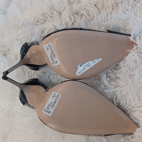 SCHUTZ Cendi transparent & Black Patent Leather Heels size 10 NEW - Picture 16 of 16